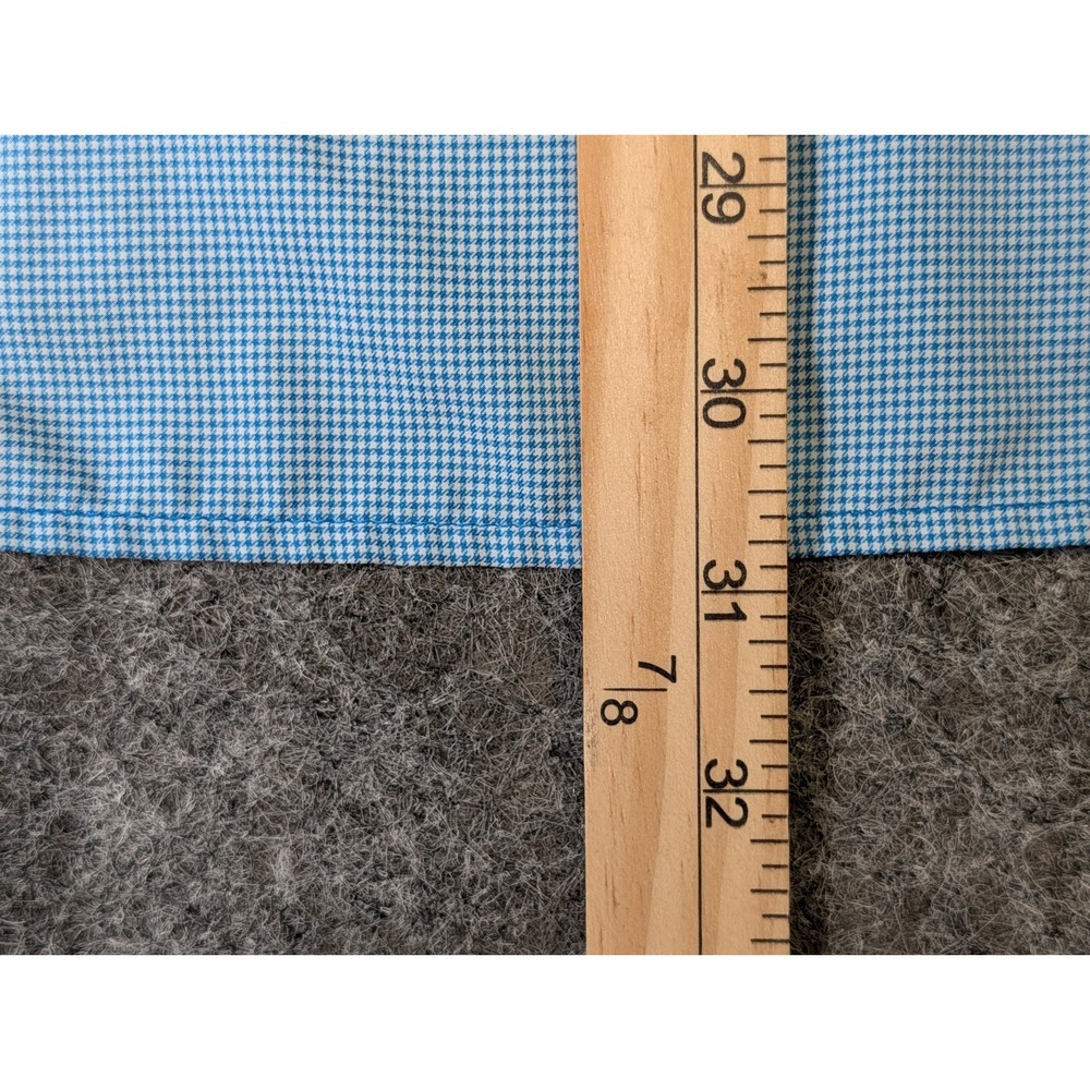 Magellan Outdoors Men's XL Fish Gear Shirt Relaxed Fit Long Sleeve Blue Check - Picture 14 of 14